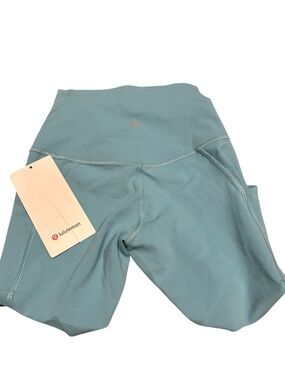 lululemon Align  Women's High-Rise Light Teal Shorts size 2 NWT